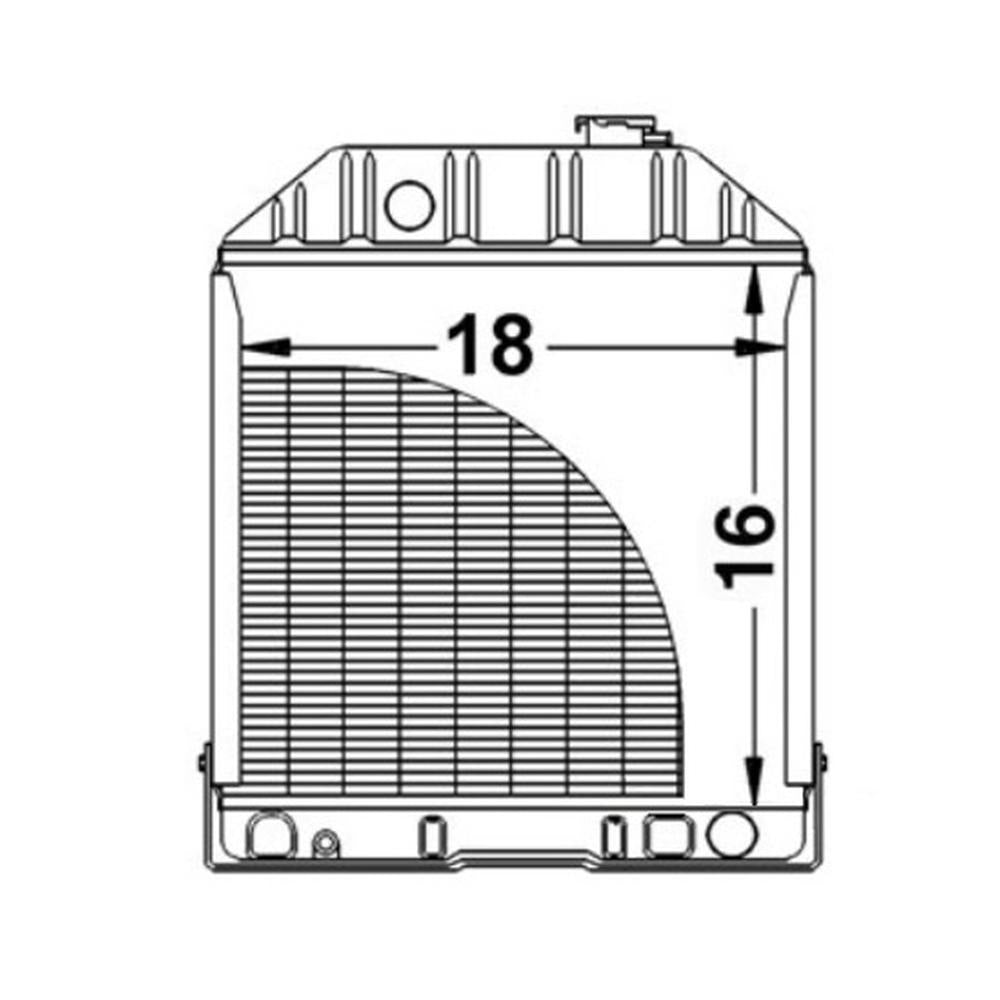 New Radiator C7NN8005N Fits Ford Tractor 3910 4110 420 445 4610 515 530A 531 532