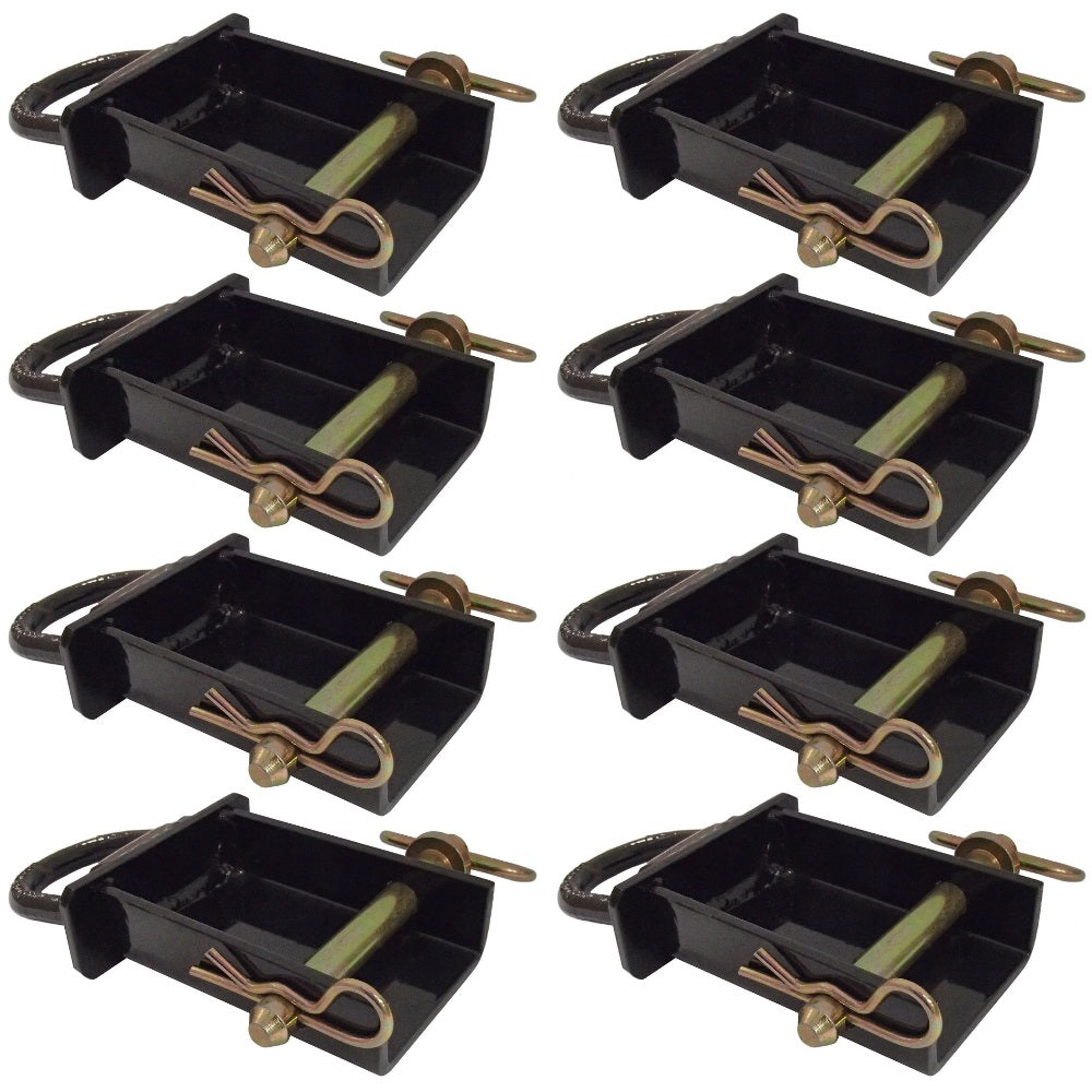 Eight Stake Pocket D-Rings PK-SPTD for Fast Easy Tie-Down Points Secures Cargo