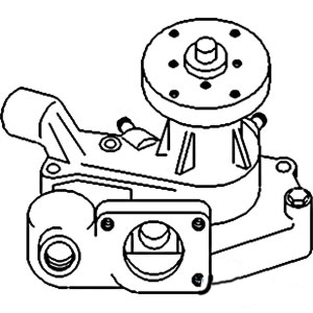 RE51892 Water Pump Fits John Deere 5200 5300 5400 5400N Tractors
