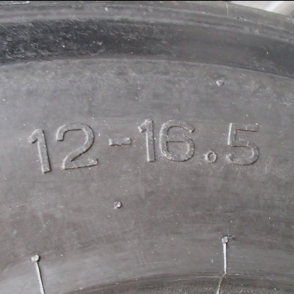 2 New 12-Ply 12 x 16.5 Skid Steer Loader Tires with Rim Guard